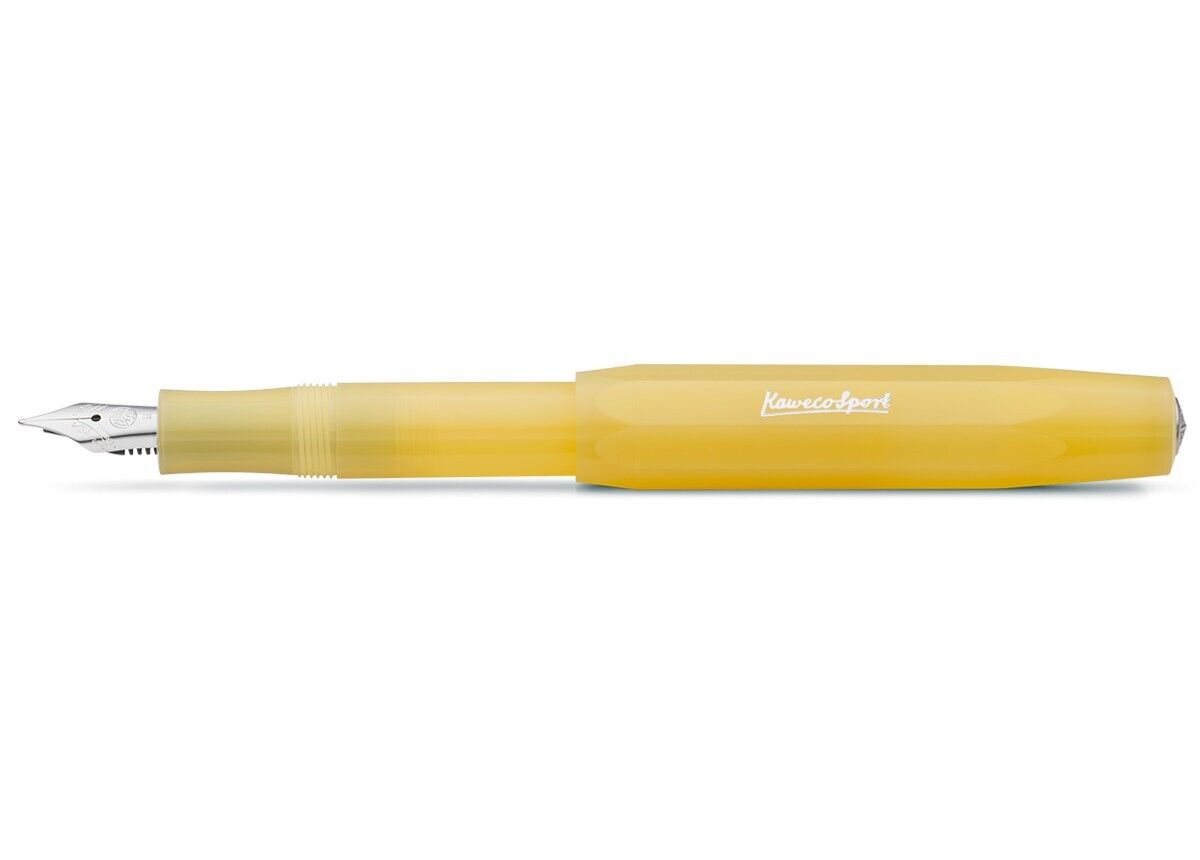 Kaweco Sweet Banana Frosted Sport Fountain Pen Fine Point #10001834 New In Box