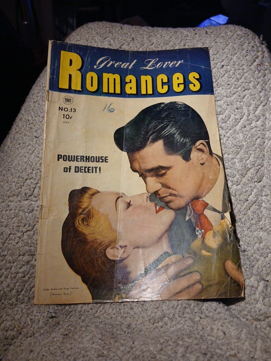 Great Lover Romances 13 December 1953 Golden Age Powerhouse of Deceit Toby Press