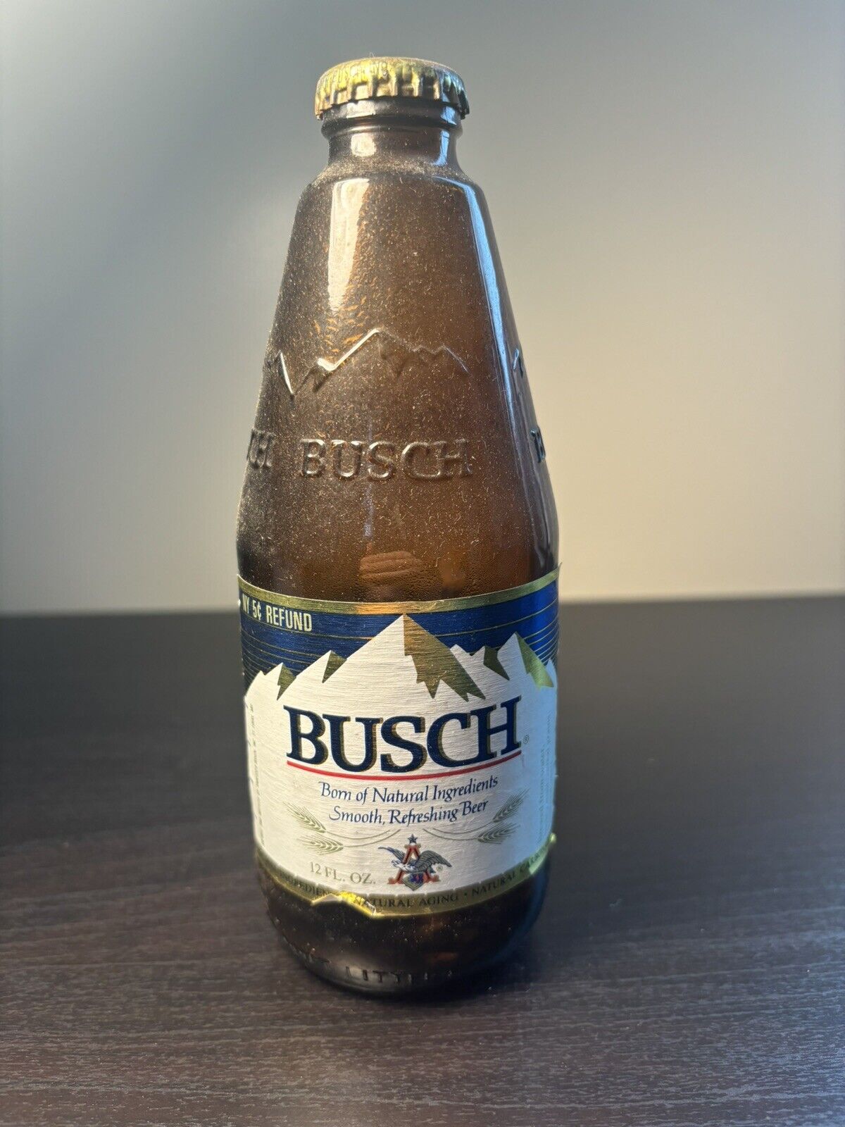 VTG 1987 Busch Brown 12 oz. Beer Bottle