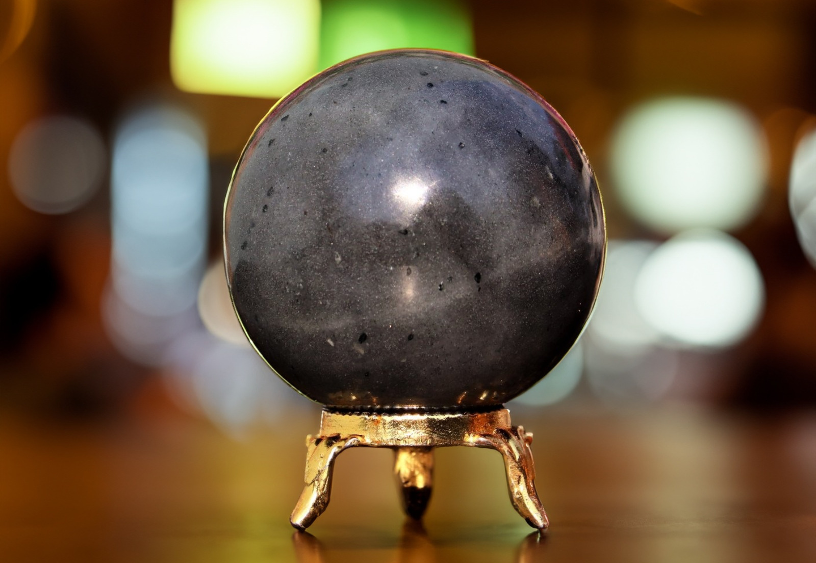 Mini 60MM Natural Grey Kyanite Spirit Chakra Aura Power Decorative Sphere Ball