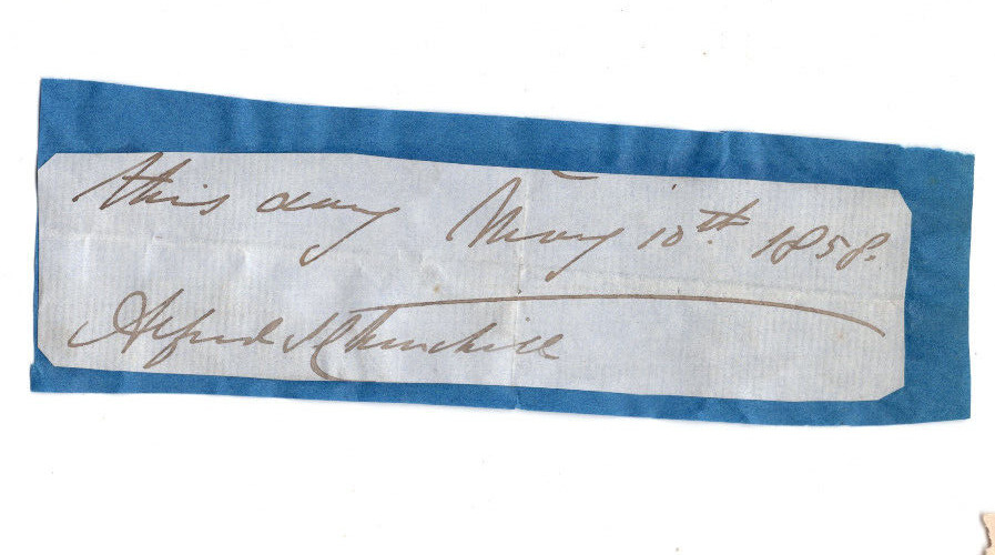Lord Alfred Spencer-Churchill Signed Clip 1858 / Autographed British Politician