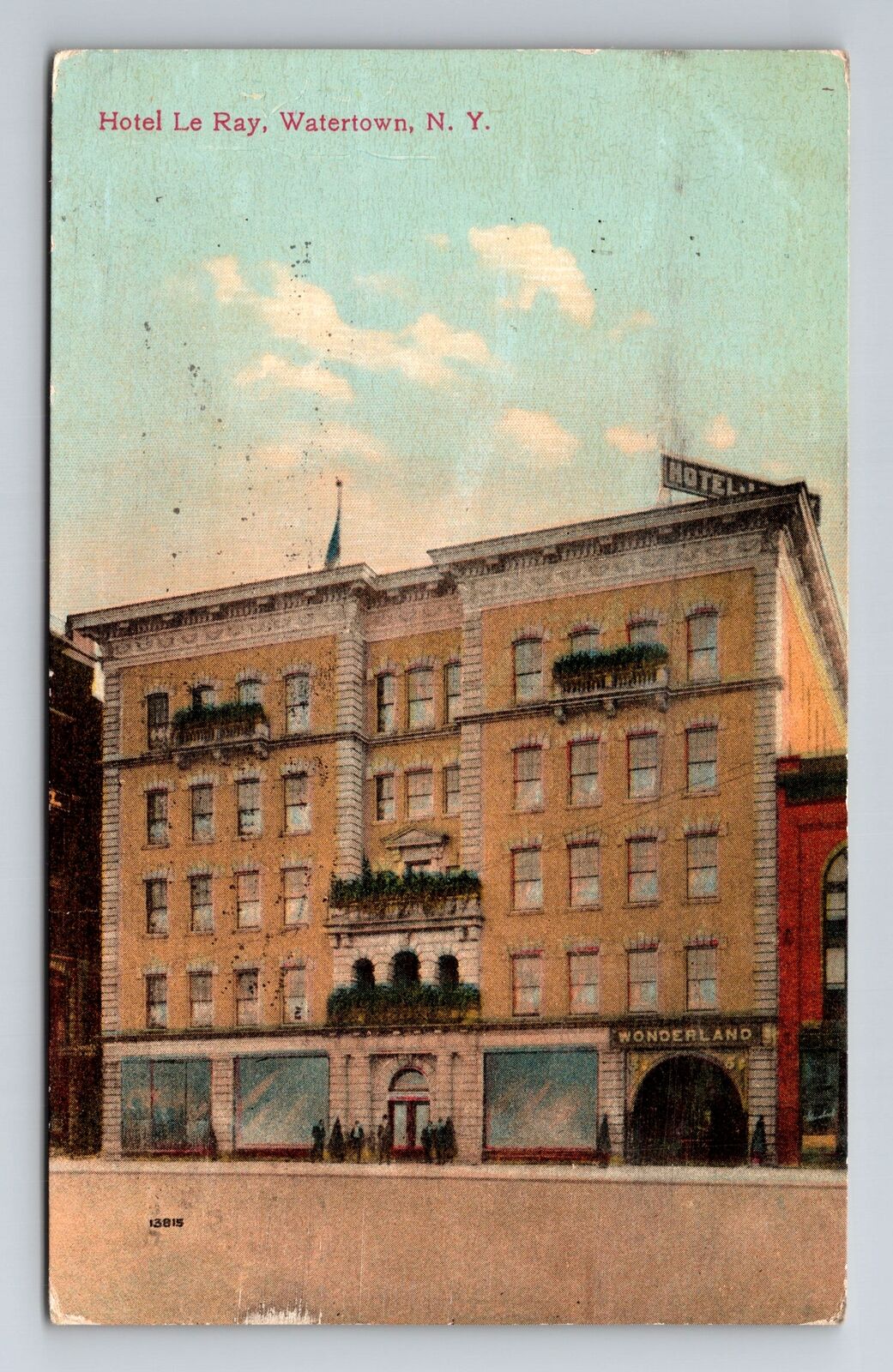Watertown NY-New York, Hotel Le Ray, Advertising, c1911 Vintage Postcard