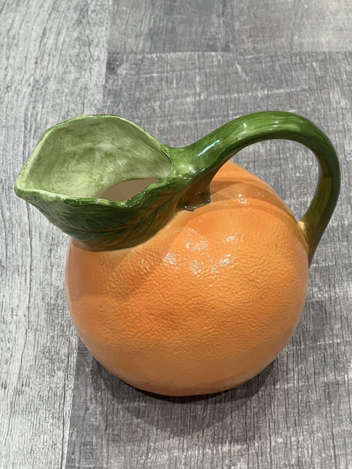 Vintage RETRO Orange Shaped Ceramic Juice Pitcher/Jug - Japan