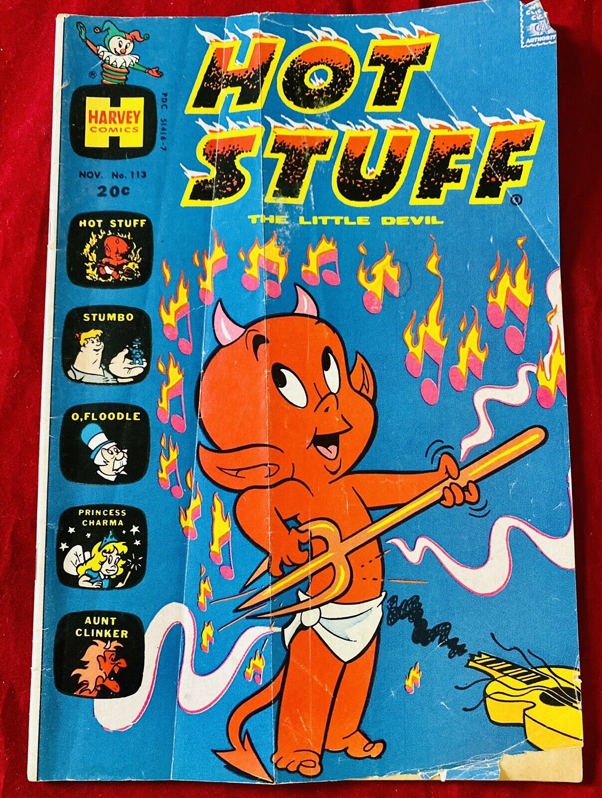 Vintage Harvey Comics HOT STUFF The Little Devil #113 November 1972 Issue