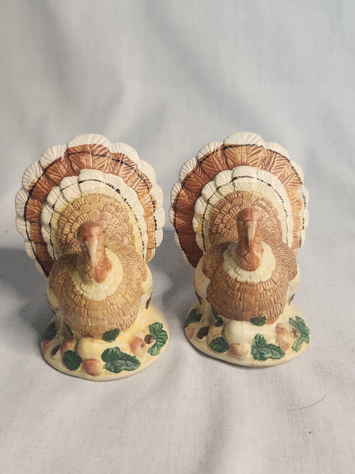Hermitage Pottery Ceramic Turkey Salt & Pepper Shaker Set 1996 Thanksgiving