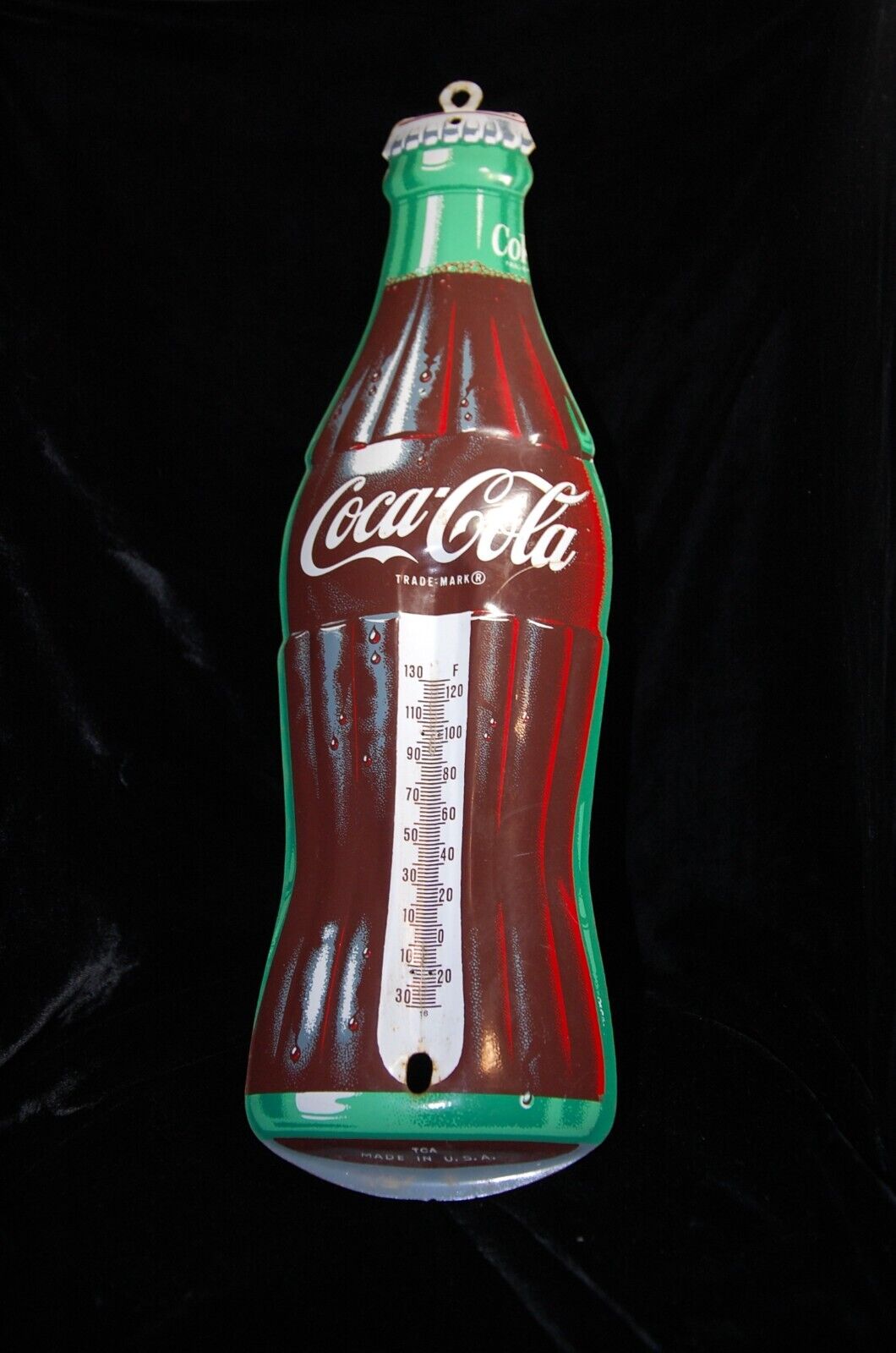 Vintage Coca Cola Advertising Wall Thermometer 16 1/2\