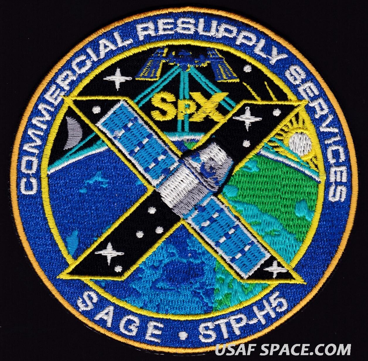 Authentic SPX-10 SPACEX CRS-10 NASA COMMERCIAL ISS RESUPPLY AB Emblem PATCH