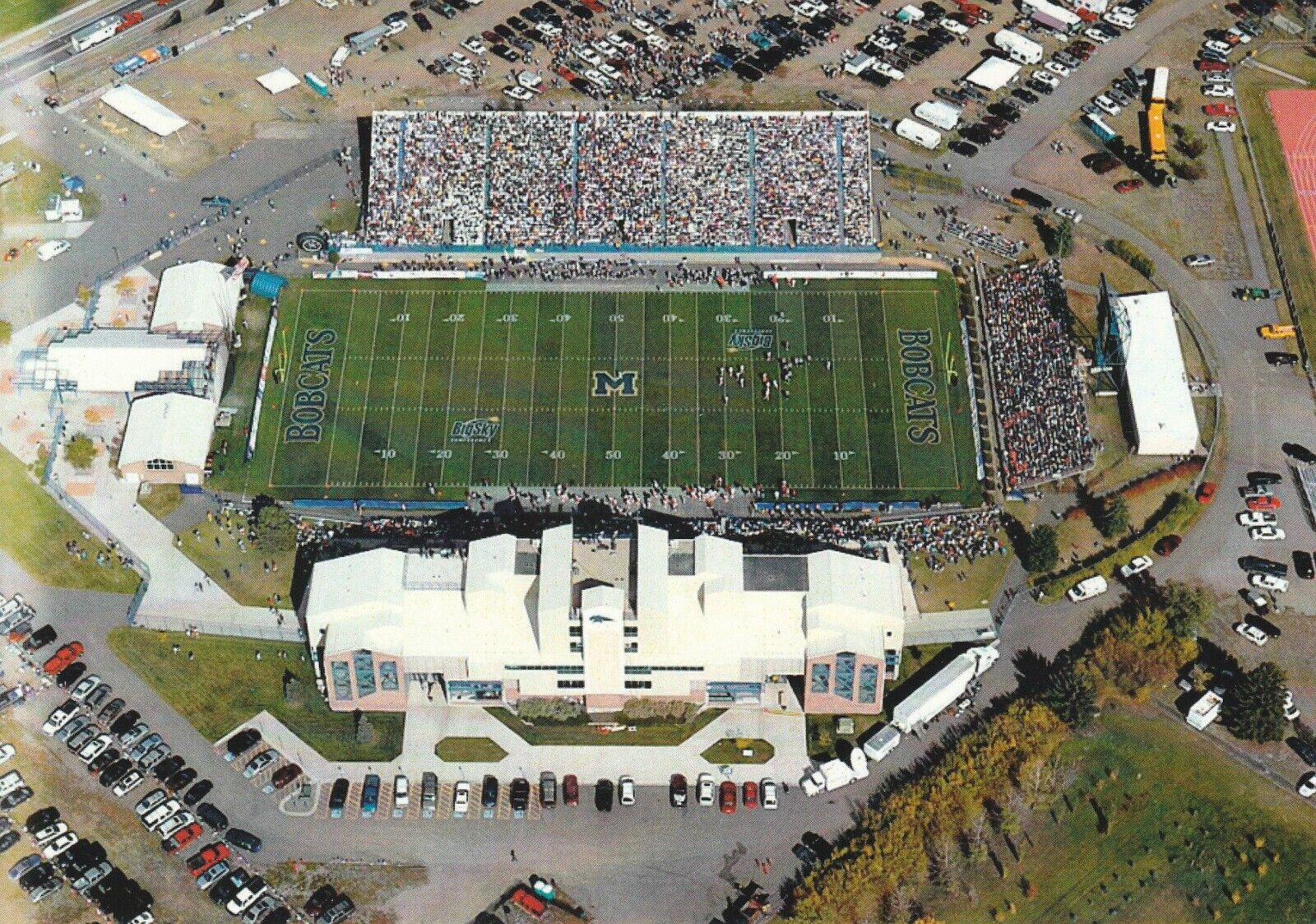 Montana State University Bobcats Big Sky Football Bobcat Stadium Postcard