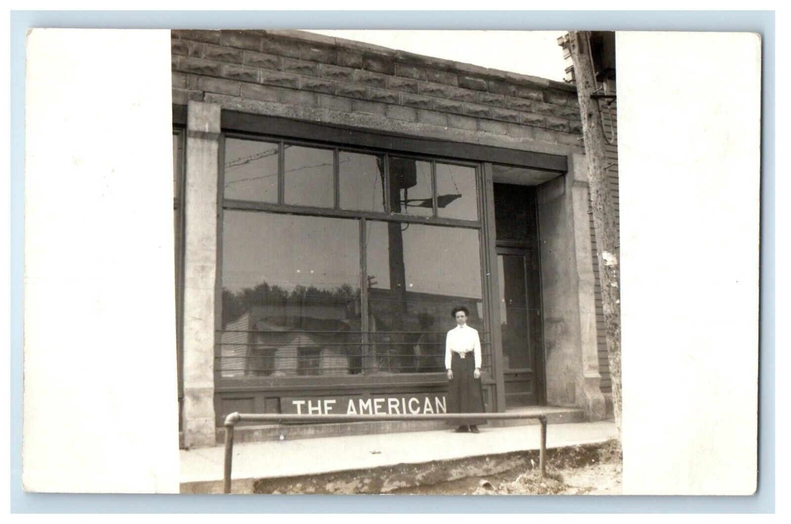 c1910's The American Building Woman RPPC Unposted Photo Postcard