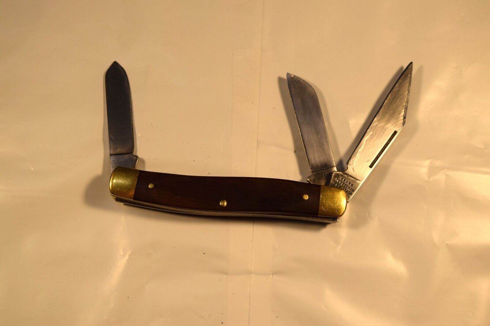Vintage Sears Craftsman Stockman 95204  Pocket Knife 3 Blade