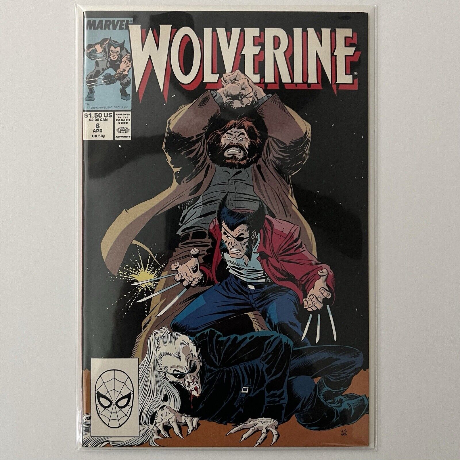 Wolverine #6, VF McFarlane Pin-Up Art Back Cover
