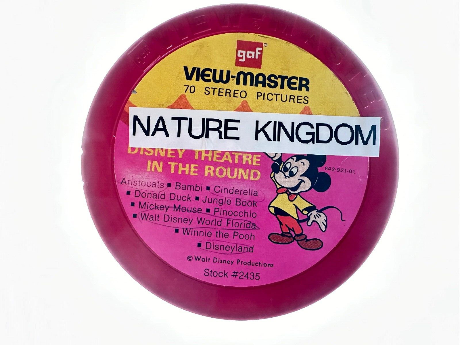 GAF VIEW-MASTER 6 REEL  NATURE KINGDOM GIFT PAK WITH PLASTIC STORAGE CONTAINER