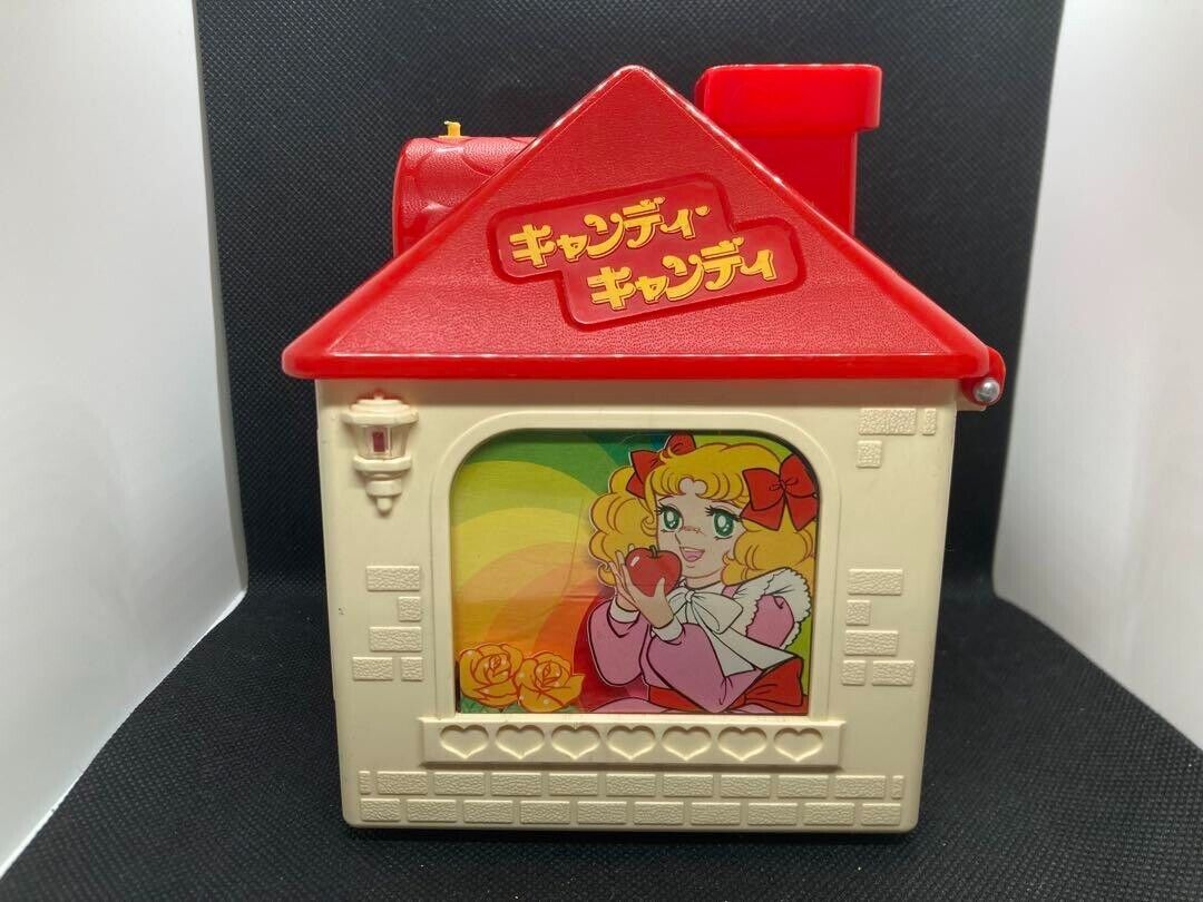 Candy Candy House shaped music box Yumiko Igarashi Junk item Showa Retro JP Used