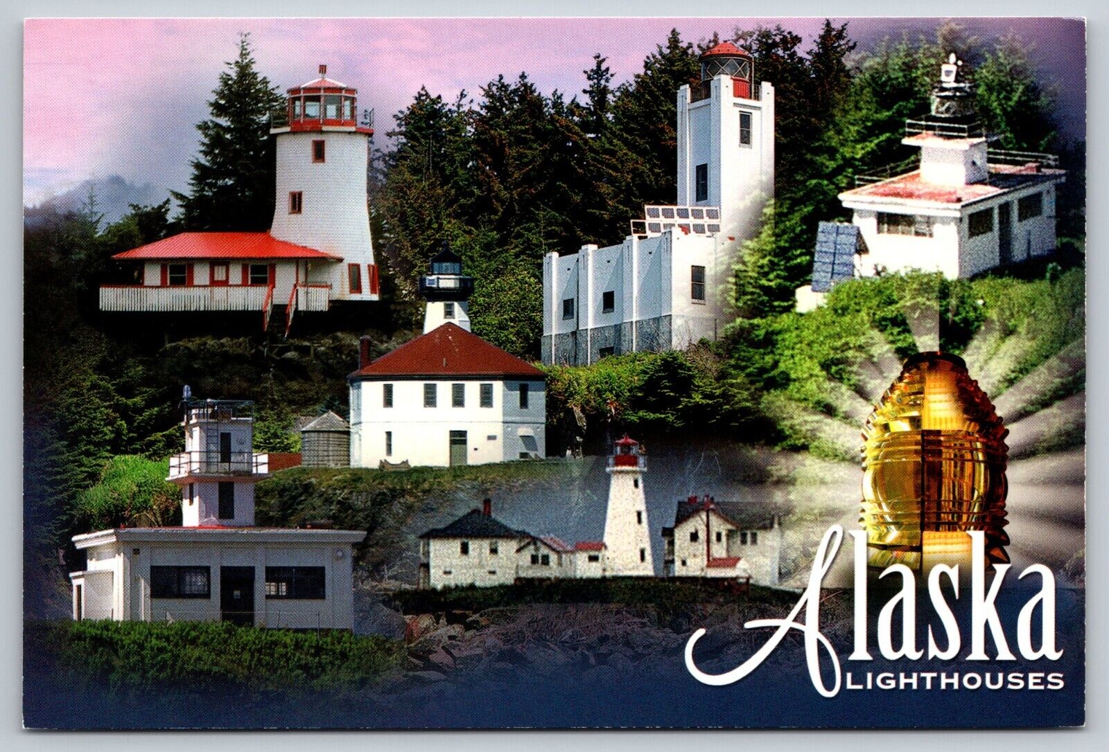 Postcard Alaska Lighthouses Multiview 10G
