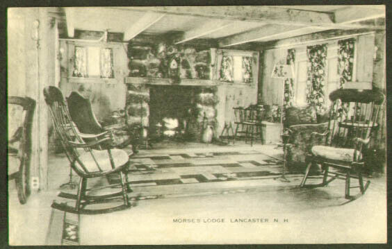 Morse\'s Lodge Lancaster NH postcard 1940s