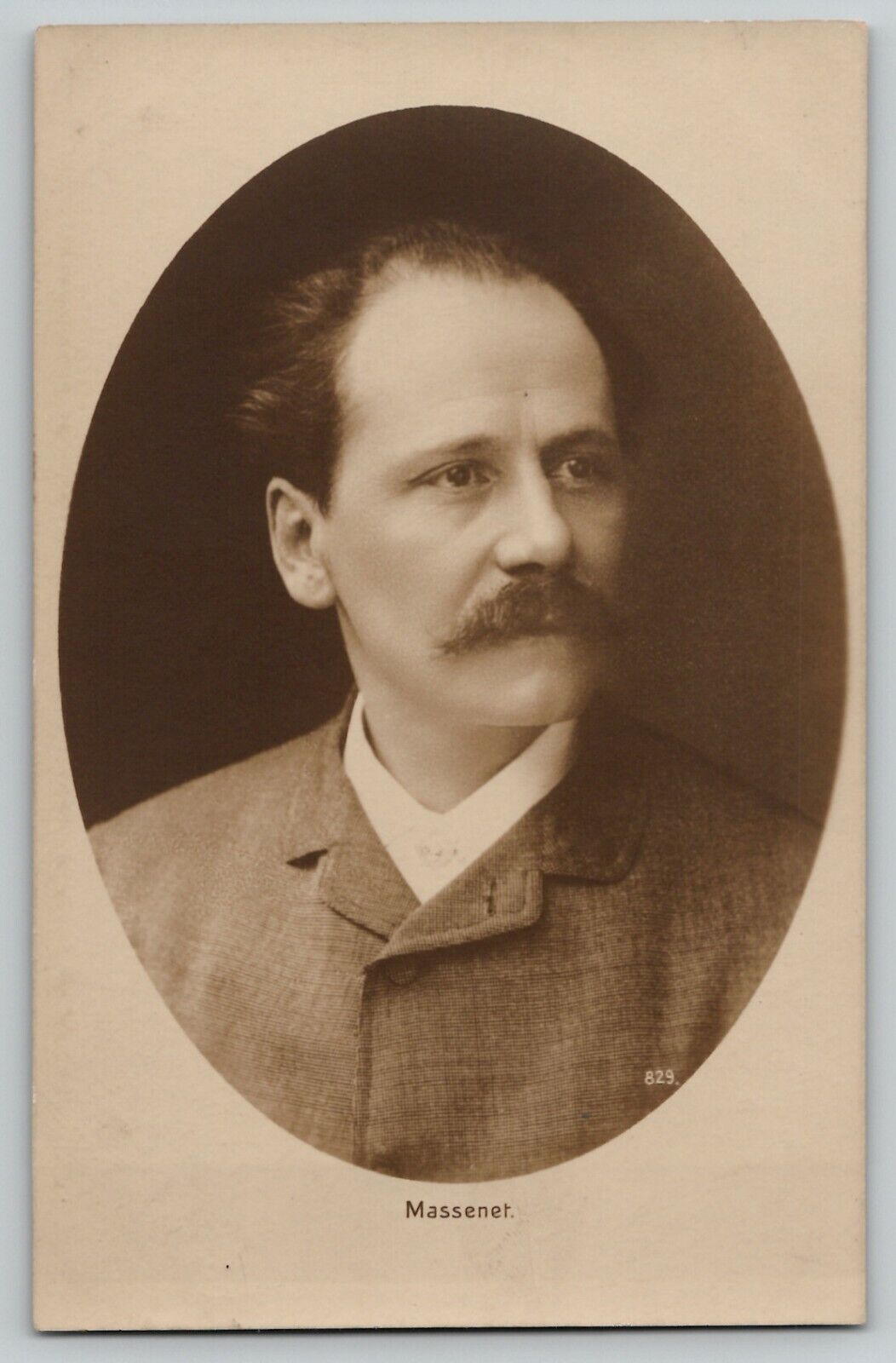1910 RPPC Jules Émile Frédéric Massenet French Opera Composer Photo Postcard 829