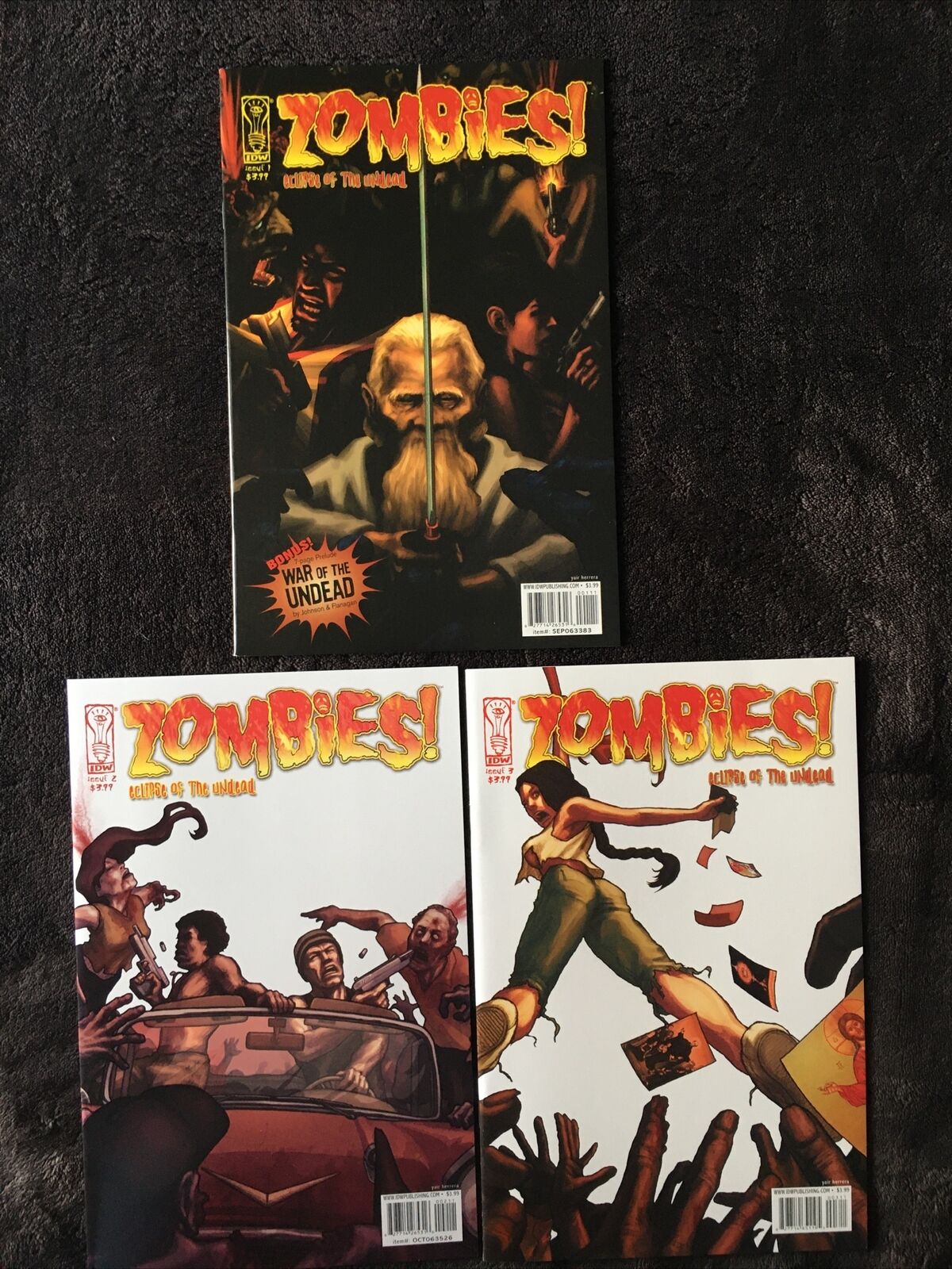 Zombies Eclipse of the Undead Issues # 1-3 series Excellent Condition    #A76