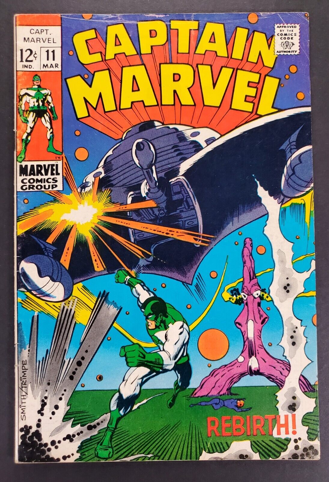 Captain Marvel #11 New Powers Marvel Comics 1969