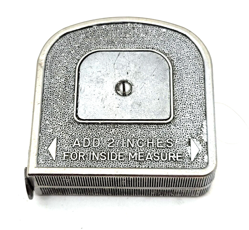 Vintage Lufkin Measuring Tape Metal (White Clad P.R. App\'d 252 Tc) 10 FT U.S.A.