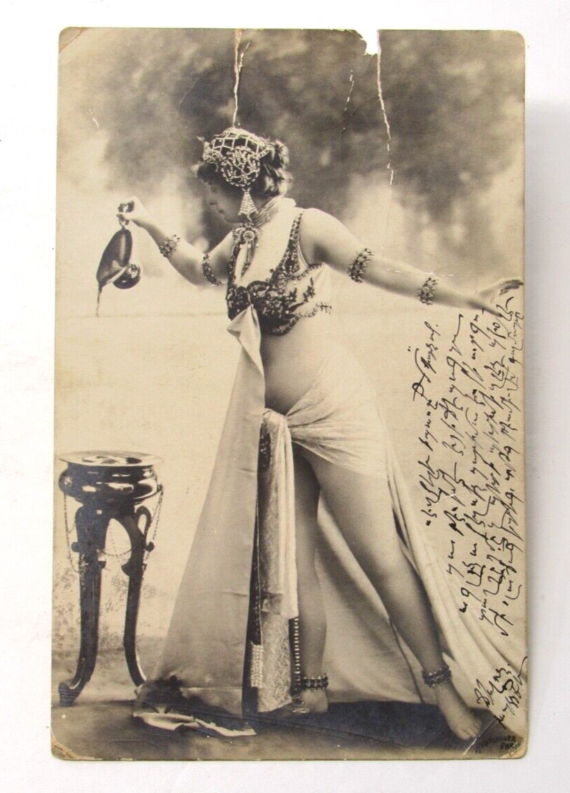 1903 Armenian Writing Postcard Varna Bulgaria to Pasadena CA