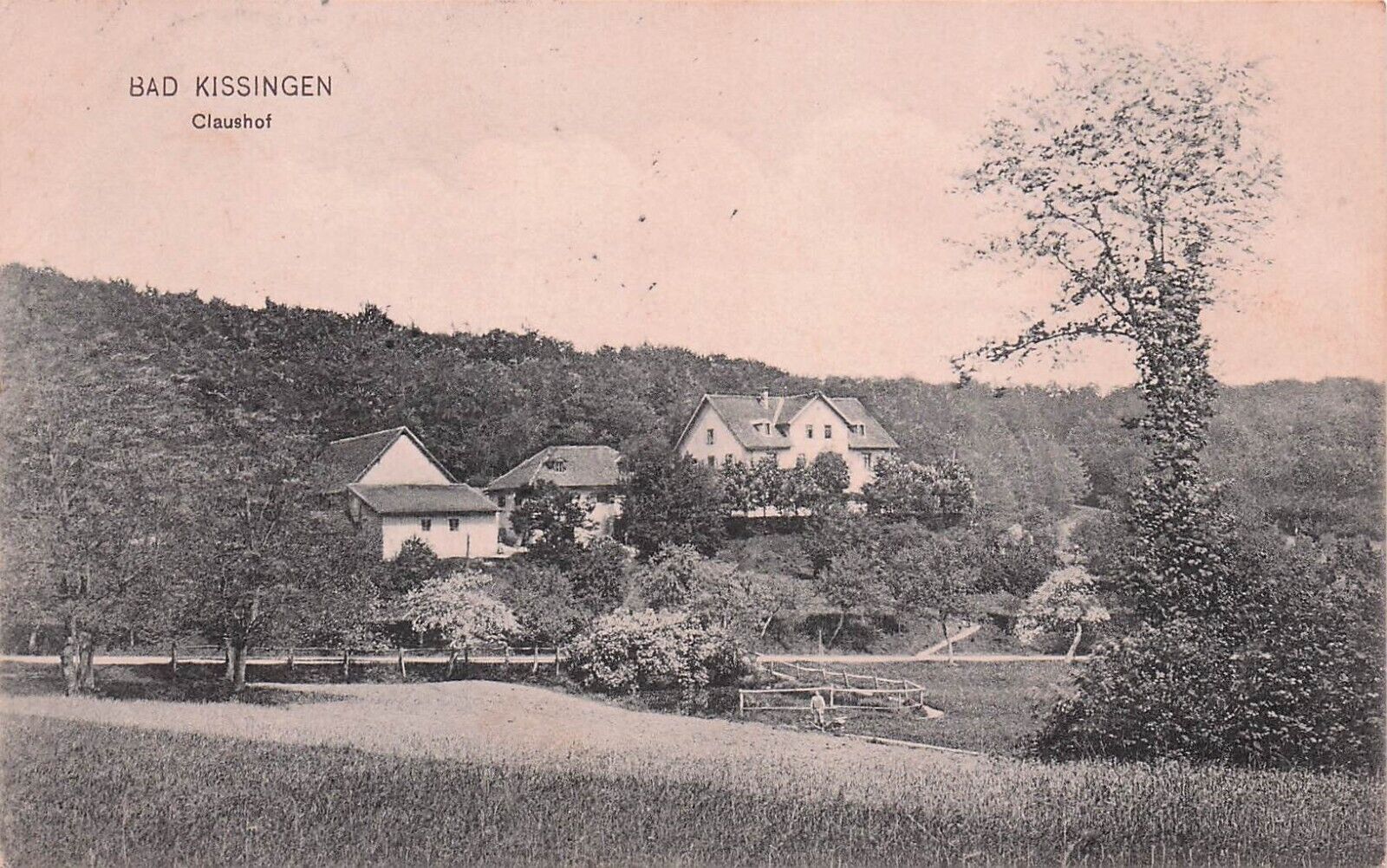 Postcard Vin (1) DEU, Bad-Kissingen Claushot 1908 KSS66 P 6/14/1909 (416)