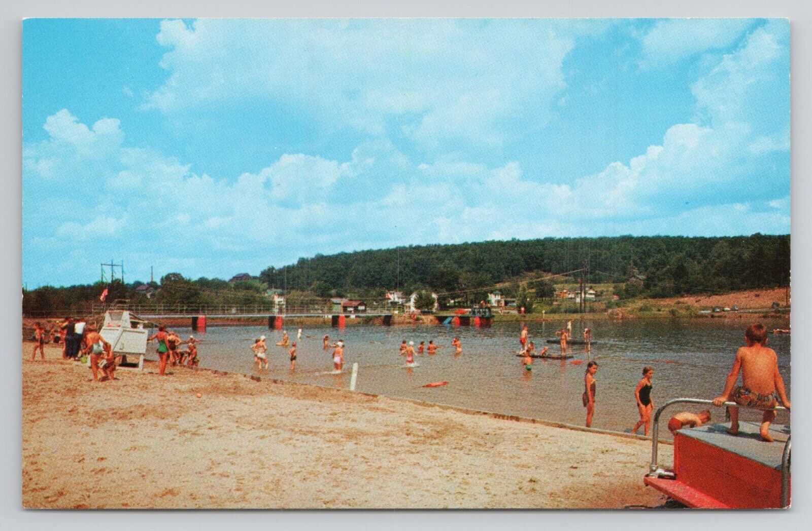 Postcard Popular Swimming Area At Philipsburg Pennsylvania