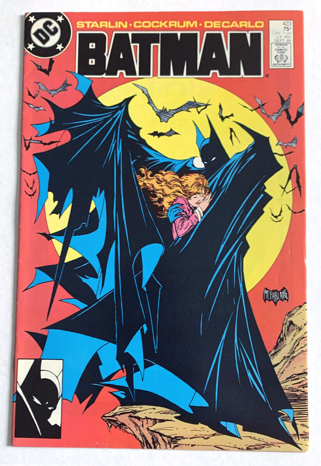 Batman #423 Comic DC 1988 Todd McFarlane Cover VF WP