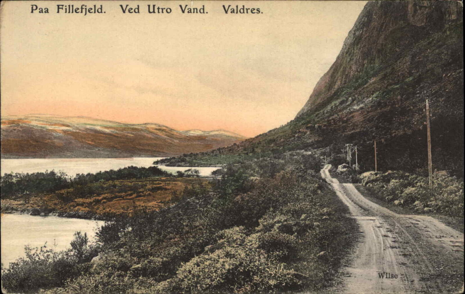 Valdres Norway Norge Paa Fillefjeld Panorama c1910 Vintage Postcard