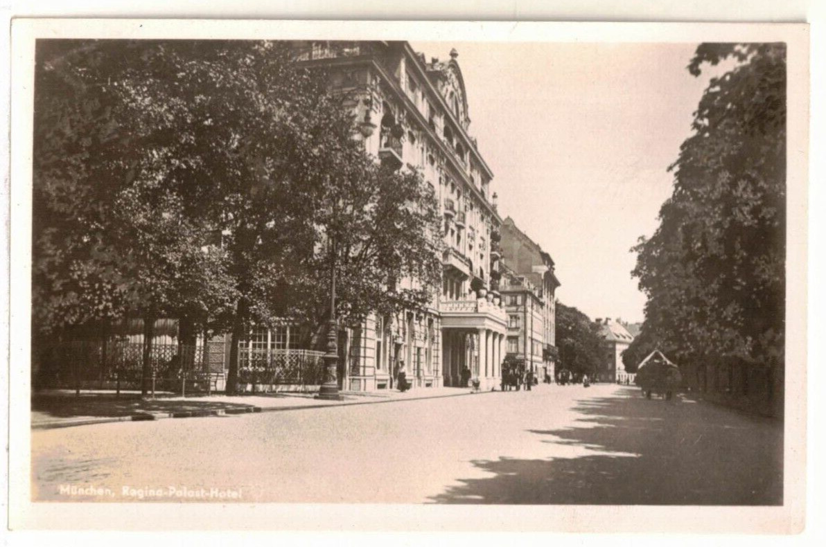 c1930 Real Photo PC: Street View of Regina-Palast Hotel - Munich Germany