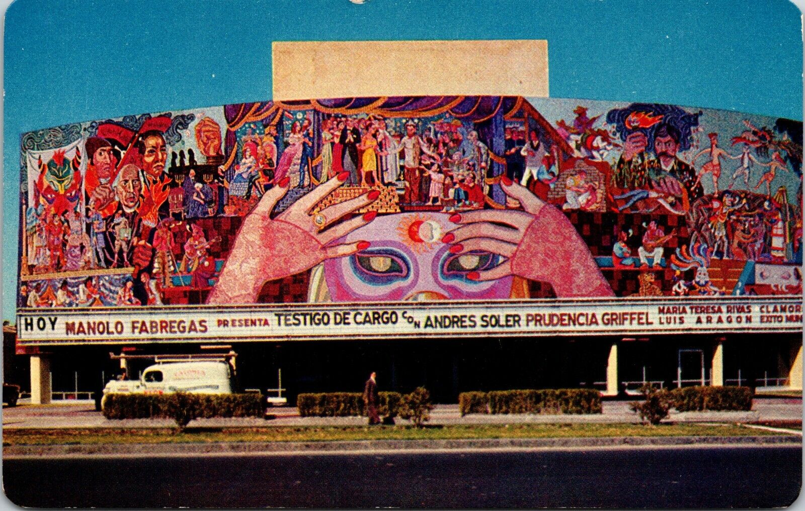 Teatro Insurgentes Mexico DF Vintage Postcard 