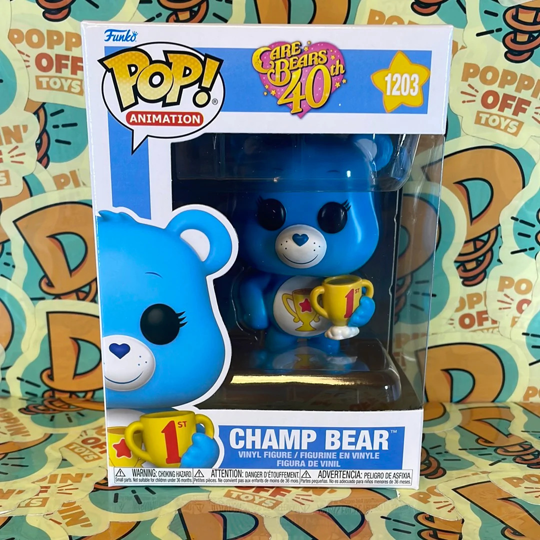 Pop Animation: Care Bears 40th - Champ Bear (In Stock)
