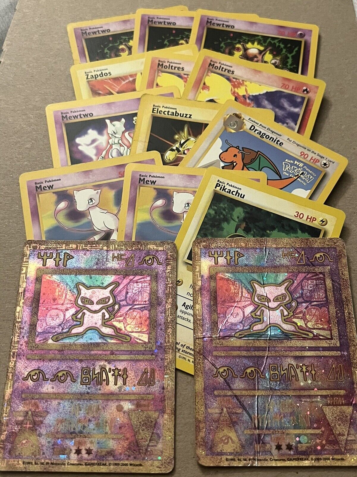 Pokémon WB First Movie Promo Card Lot of 14 Ancient Mew Dragonite Zapdos Moltres