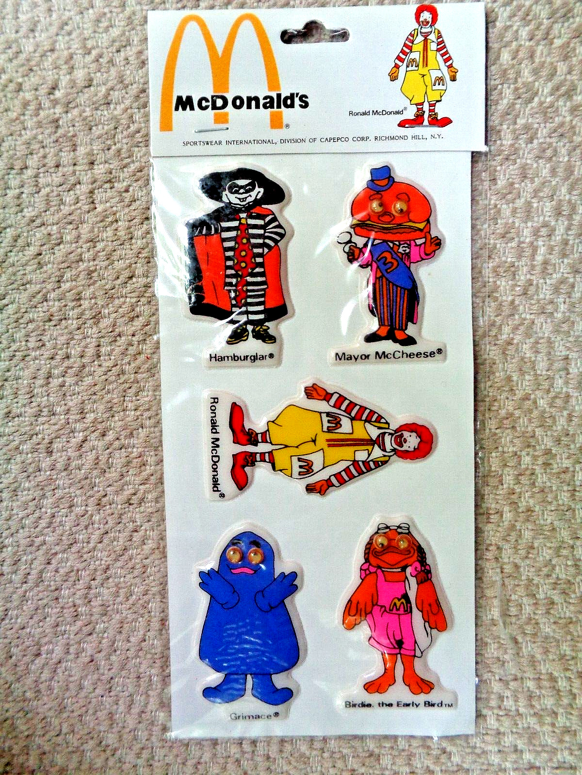 McDonald\'s 1985 Puffy Stickers