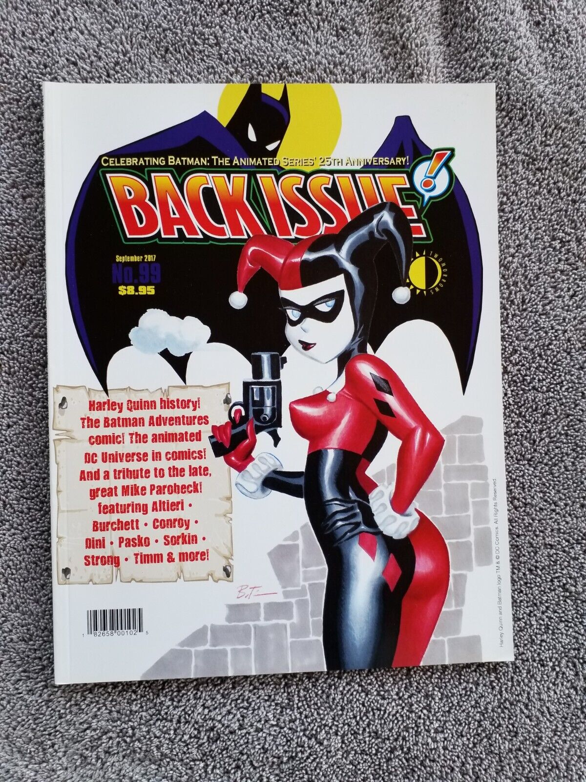 Back Issue Magazine #99 Harley Quinn 25th Anniversary Bruce Timm Cover Rare