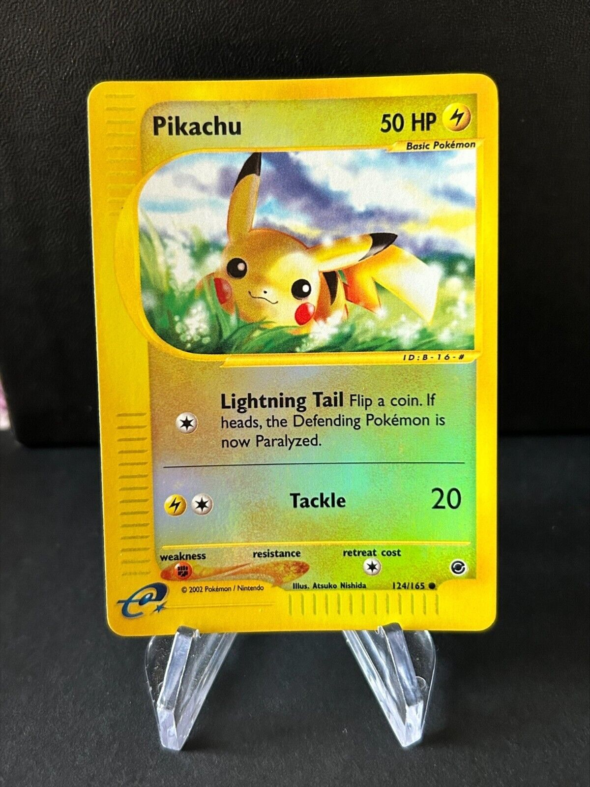 Pokemon Card Pikachu 124/165 Reverse Expedition Eng Old