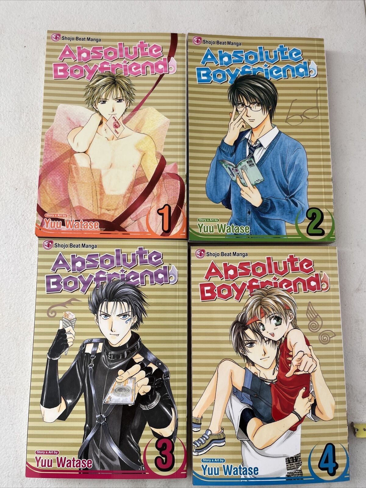 Absolute Boyfriend by Yuu Watase Volumes 1 2 3 4 Manga Graphic Novels Anime