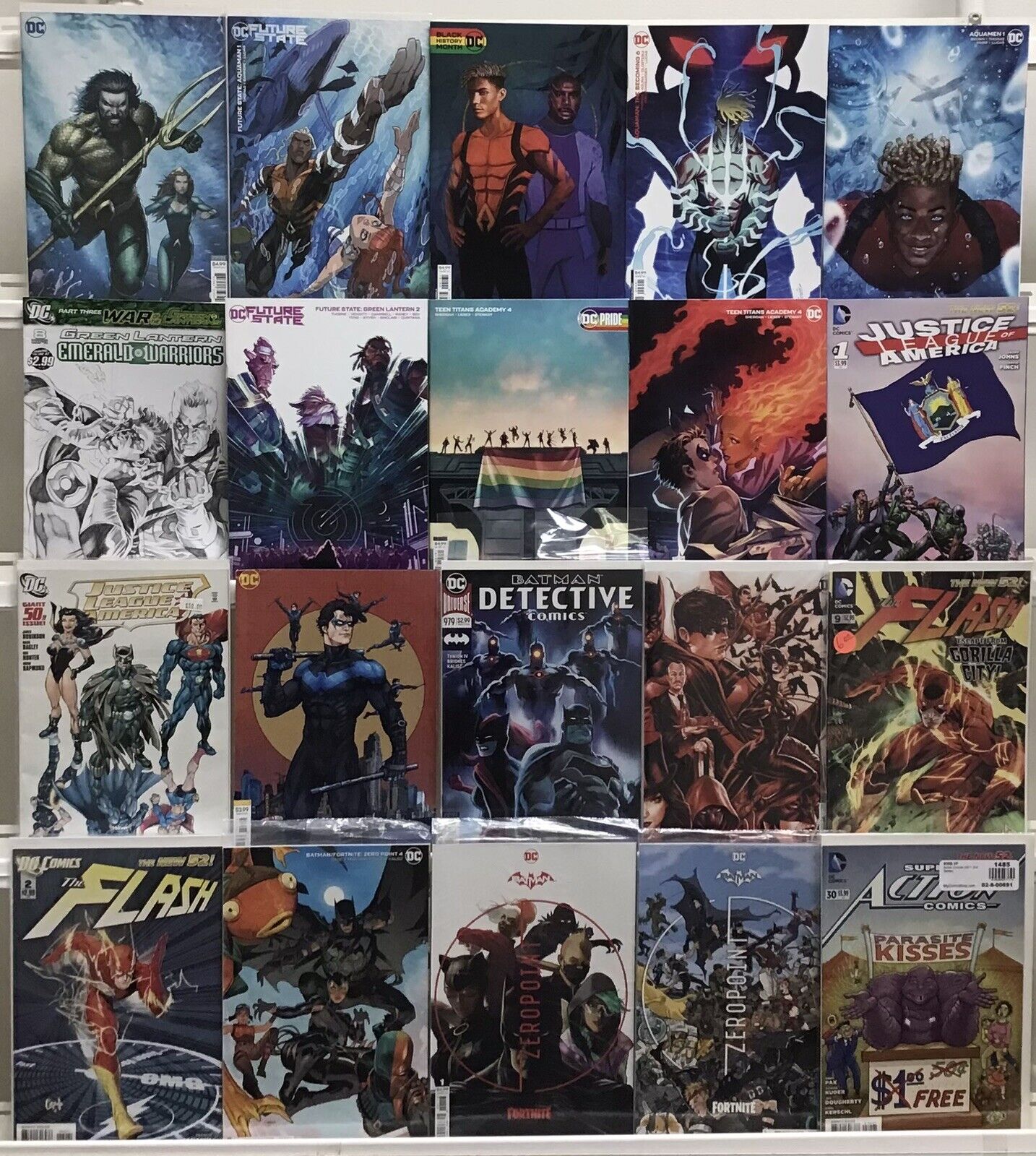 DC Variants - Green Lantern, Batman, The Flash, Zero point -Comic Book Lot Of 20