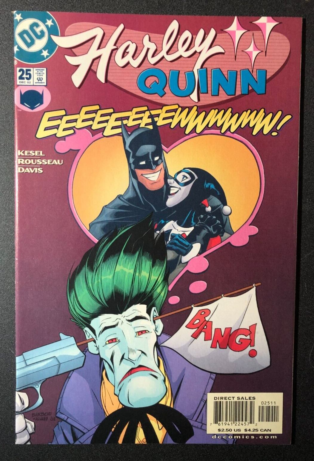DC comics Harley Quinn #25 High Grade 2002 Wht Pgs Modern age Karl Kesel
