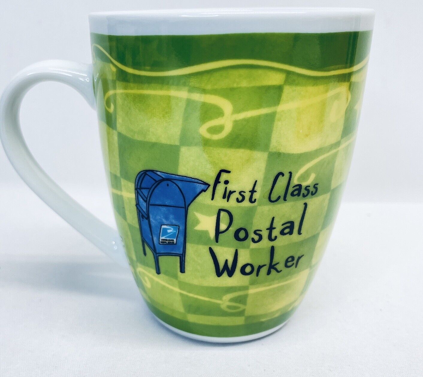 USPS First Class Mug Porcelain Mail Graphics History & Heritage Tribute Gift