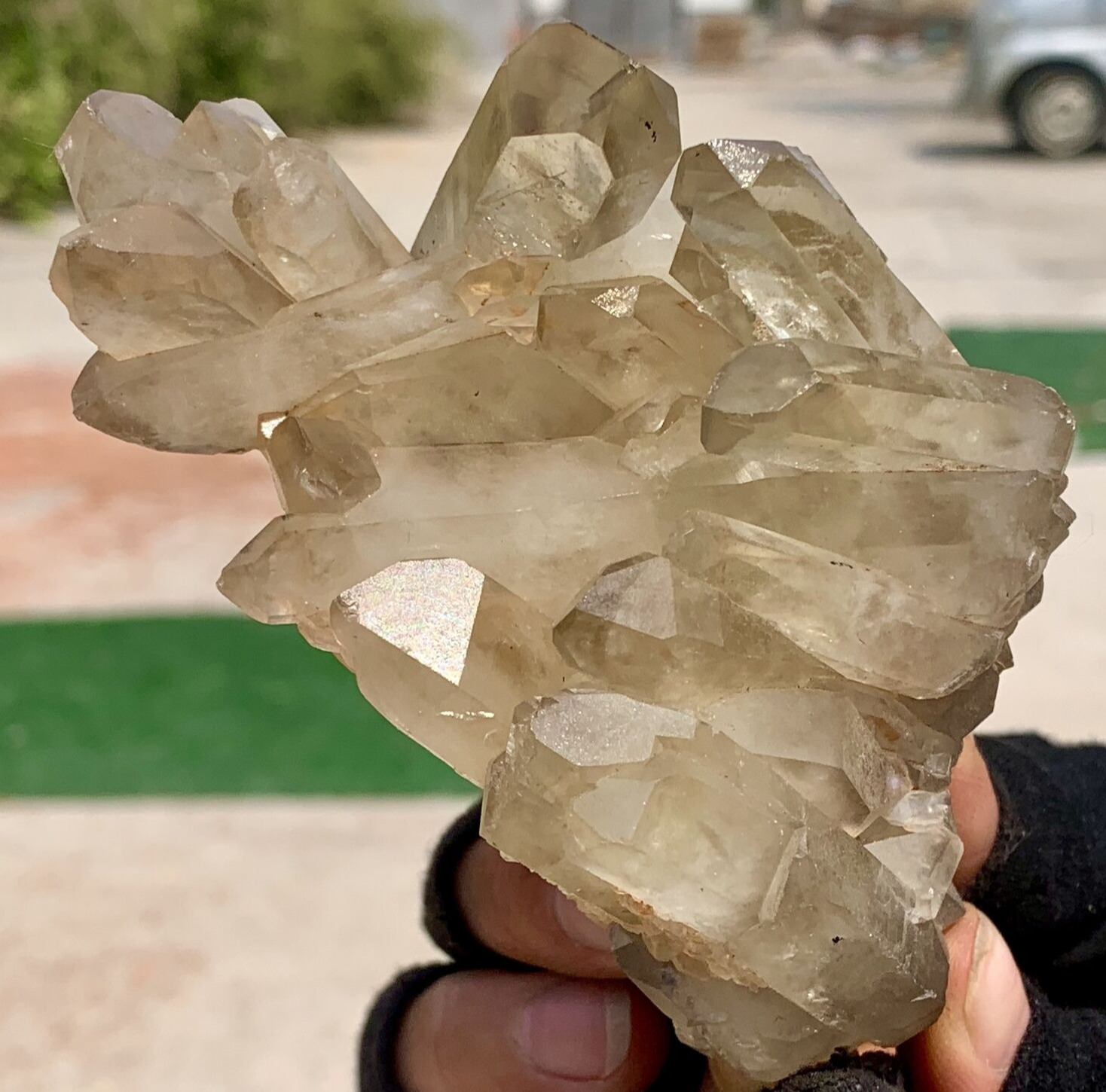 398G Natural Citrine cluster mineral specimen quartz crystal healing
