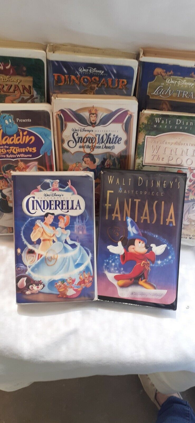 Walt Disney Masterpiece Collection Lot of 8 Home Video VHS Tapes Clamshell Lot#4