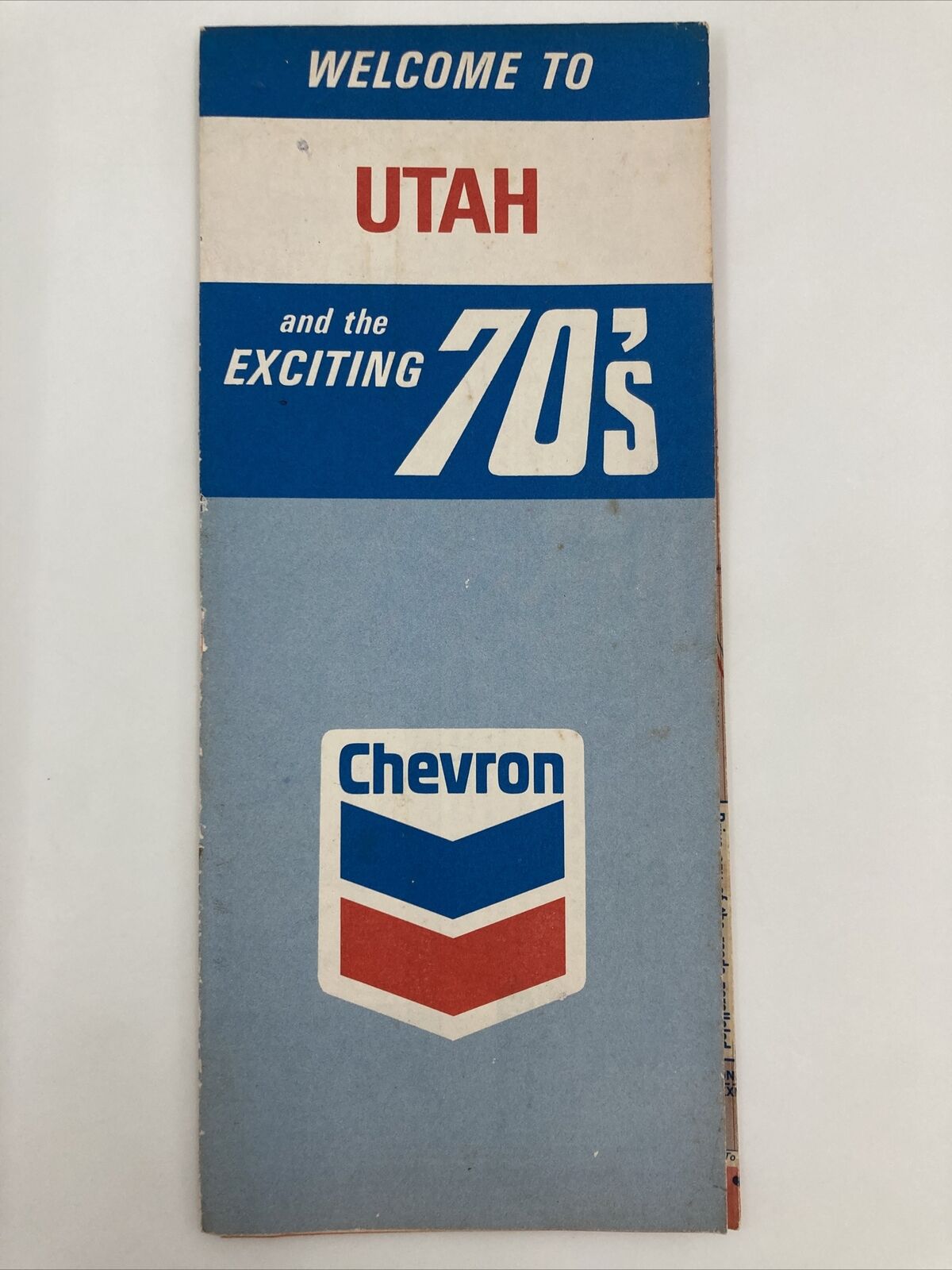 Chevron 1970 Utah Highway Map Gousha Company