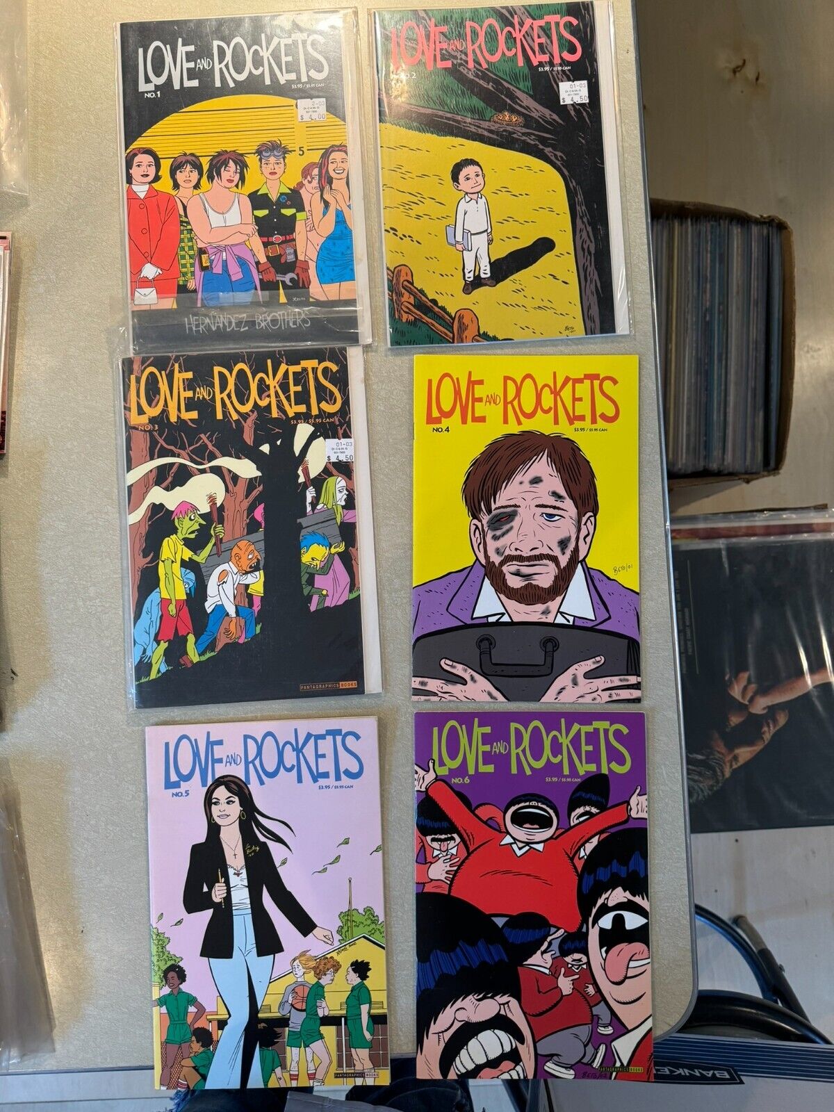 Lot of 6 - Love And Rockets - #1 thru #6 - Hernandez Brothers VG+ 2001/2002