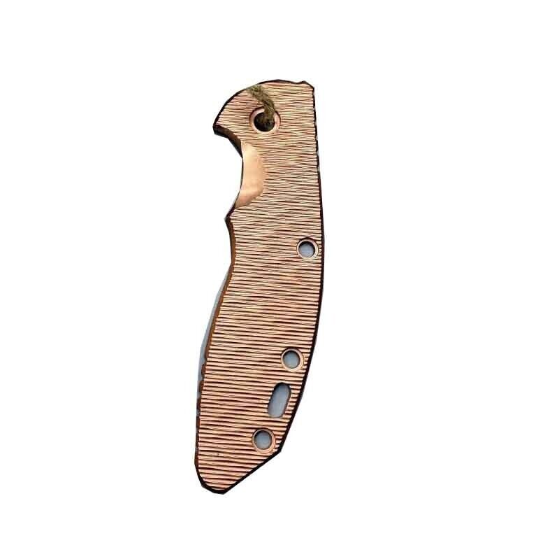 1 Pc Red Copper Handle Scale for Rick Hinderer XM18 3.5”Reduced Weight Version