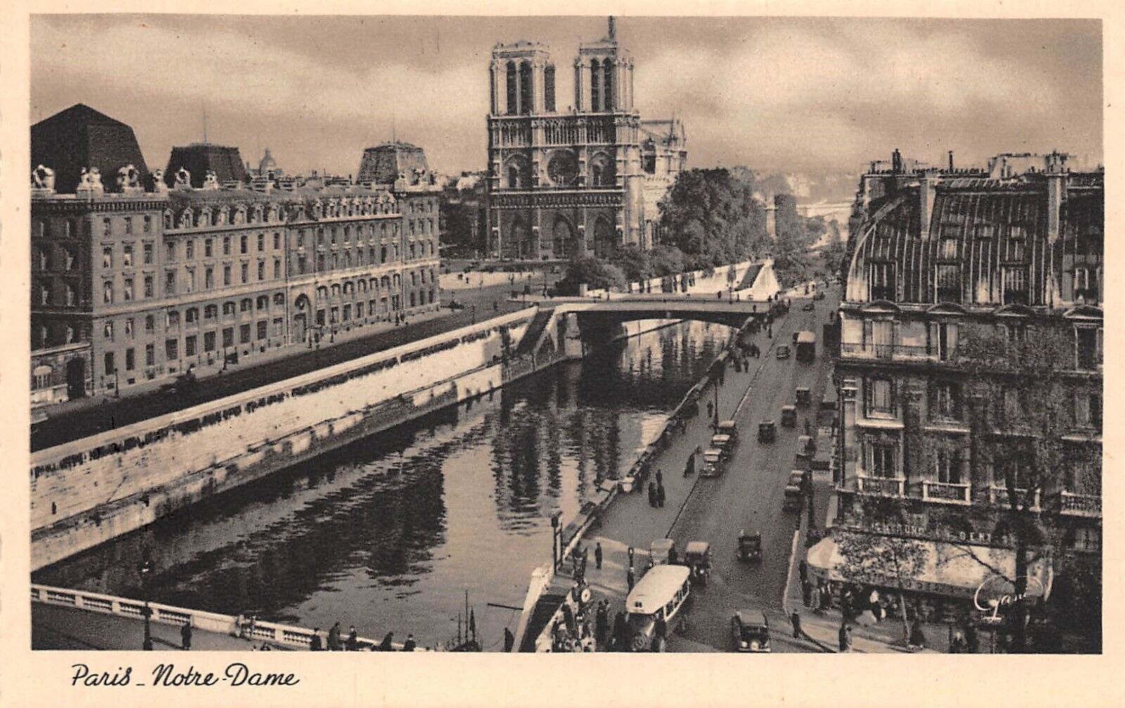 PARIS FRANCE Notre Dame Photolux Postcard 8040