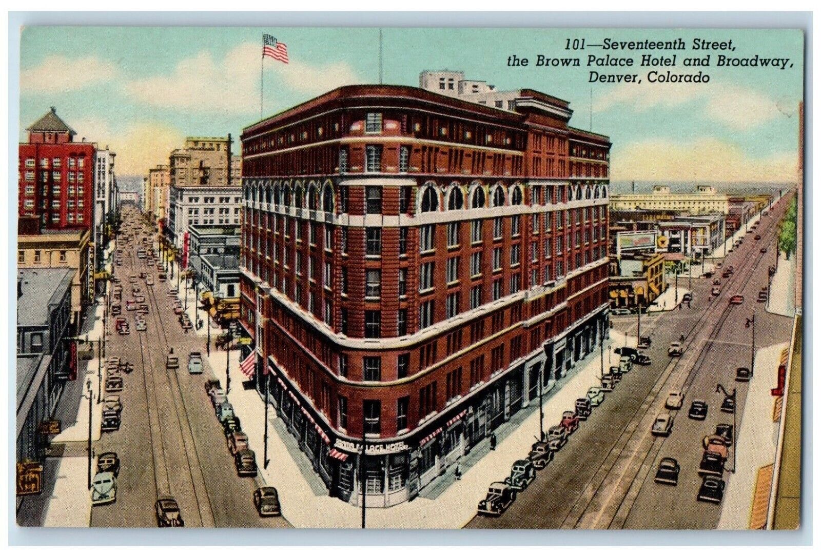 c1960s Brown Palace Hotel Seventeenth Street Denver Colorado CO Vintage Postcard