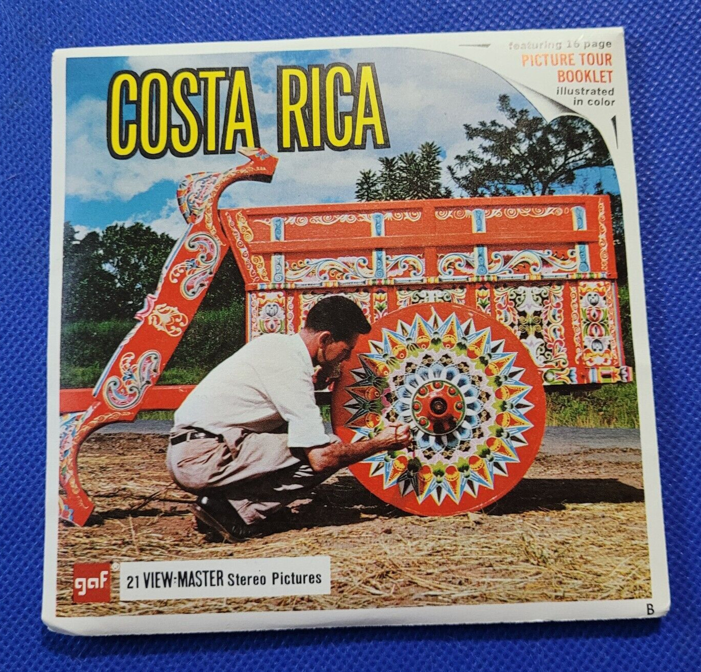 Scarce Gaf B022 Costa Rica Central America Travel view-master 3 Reels Packet