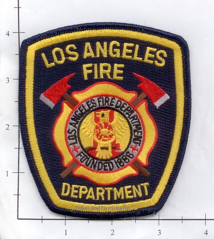 California - Los Angeles CA Fire Dept Patch - Dark Blue