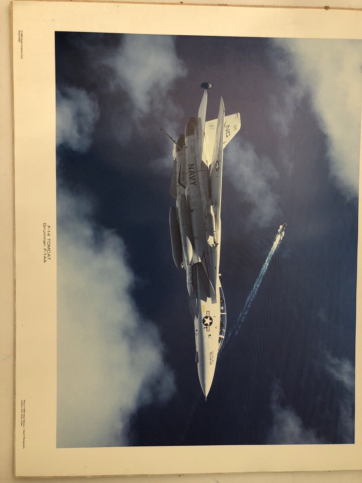 16 x 20 photo of F – 14 TOMCAT F-14 A 1983