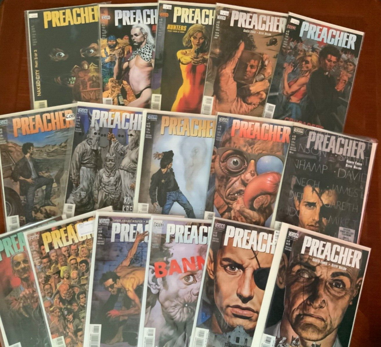 Preacher 24 book comic lot DC Vertigo Ennis Dillon Specials